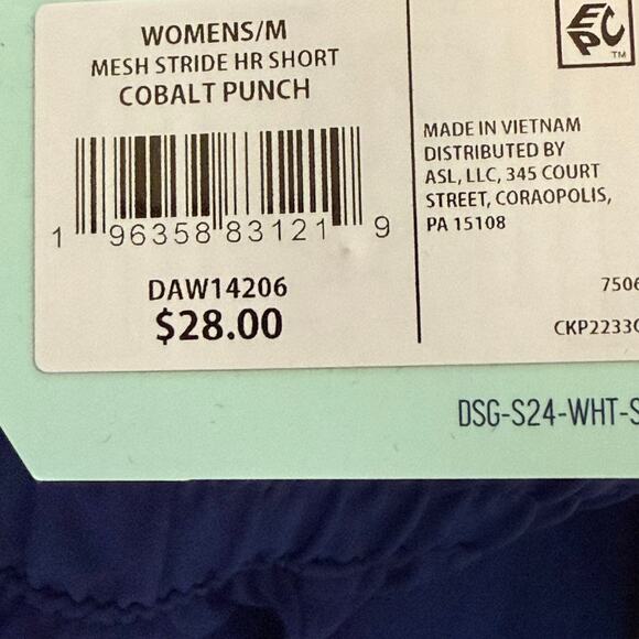 DSG Stride 3" High-Rise Short Cobalt Punch, Women's Size M, NWT - Picture 5 of 5